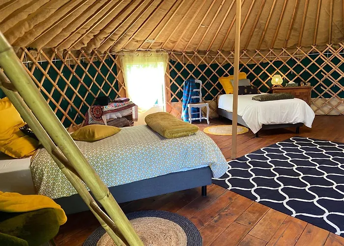 Yourte Maison Oya Lüks kamp alanı Montreal (Gers)